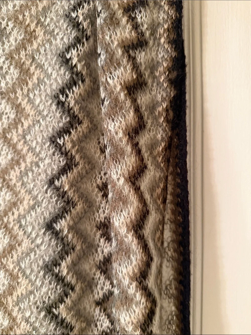 Missoni Zigzag Fringe Maxi Skirt - Gray and Brown